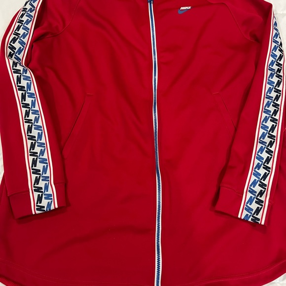 XL TALL Nike Sportwear Men's Gym Red Blue Sail Taped Track Jacket AJ2681-687 Big - Picture 10 of 12